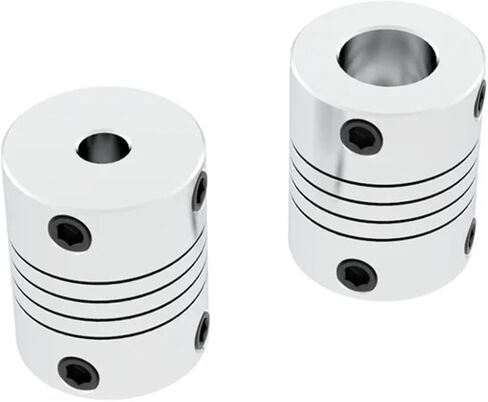 الألومنيوم CNC Motor Jaw Gaw Doleler اقتران مرن OD 20x25mm dropshipping 2/3/3.17/4/6/6/65/8/9.5/10mm 1pcs (3 مم إلى 6.35 ملم) in Saudi Arabia