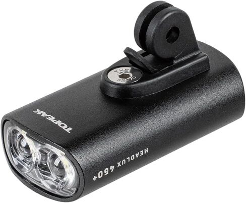 Topeak HeadLux 450+ USB Front Light – Compact 450 Lumens LED Bike Light with USB‑C Charging, IPX6 Waterproof, Handlebar & Helmet Mount in Saudi Arabia