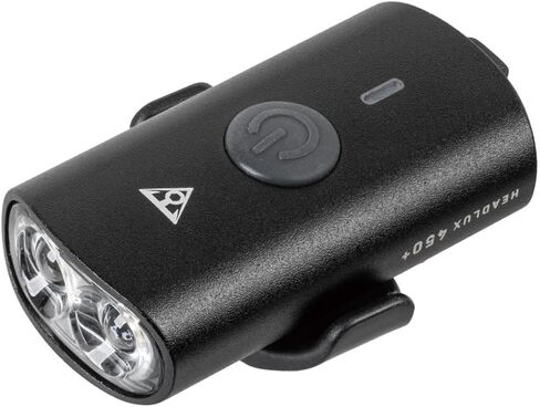 Topeak HeadLux 450+ USB Front Light – Compact 450 Lumens LED Bike Light with USB‑C Charging, IPX6 Waterproof, Handlebar & Helmet Mount in Saudi Arabia