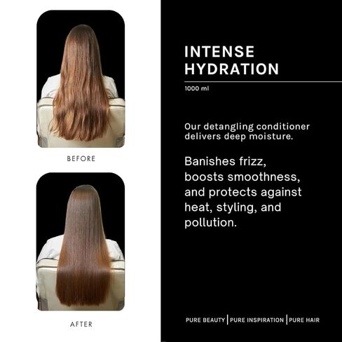 pH PURE HAIR Smooth Perfect Anti-Frizz Conditioner | Enriched with Monoi Oil & Magnolia Extract | Intense Hydration & Shine | Sulfate-Free, Safe for Color-Treated Hair | 33.8 Oz in Saudi Arabia