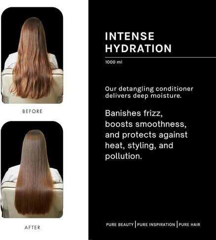pH PURE HAIR Smooth Perfect Anti-Frizz Conditioner | Enriched with Monoi Oil & Magnolia Extract | Intense Hydration & Shine | Sulfate-Free, Safe for Color-Treated Hair | 33.8 Oz in Saudi Arabia