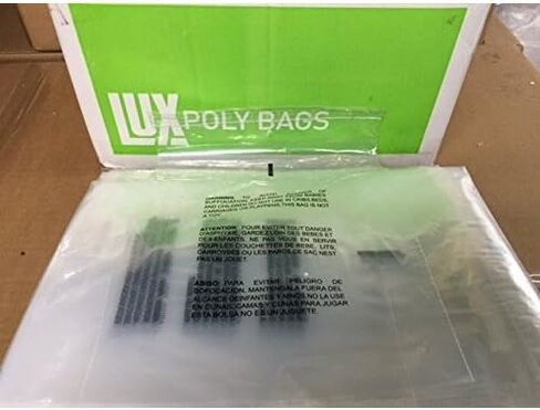 The Boxery 14x20 Self Seal Savication تحذير أكياس بولي واضحة 1.5 مل -1000 حزمة in Saudi Arabia
