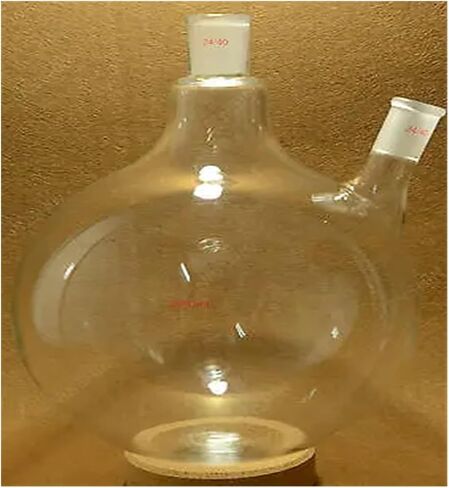 5000 ml, 24/40, 2 neck, round bottom glass bottle, 5 l, twin neck, laboratory chemistry bottle in Saudi Arabia