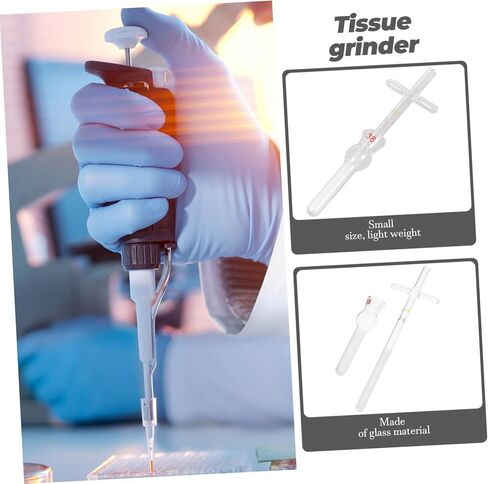 PRETYZOOM Glass Cell Tissue Homogenizer Laboratory Glassware Pestle 250ml Capacity for Research and Experimentation in Saudi Arabia