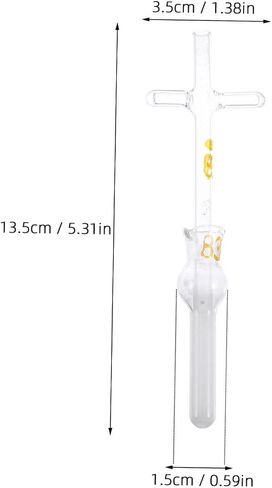 AmoSfun Glass Tissue متجانسة 0.5 مل من الأواني الزجاجية العلمية المختبر لثقافة الخلية وطحن الأنسجة الزجاجية البورسليكات القوية مع تصميم مقبض متقاطع in Saudi Arabia