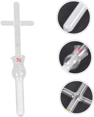 AmoSfun Glass Tissue متجانسة 0.5 مل من الأواني الزجاجية العلمية المختبر لثقافة الخلية وطحن الأنسجة الزجاجية البورسليكات القوية مع تصميم مقبض متقاطع in Saudi Arabia