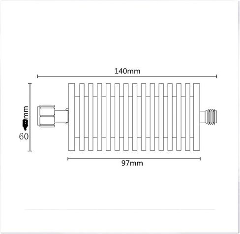 100W N ذكر إلى أنثى RF ETENUATOR 1DB-60DB ، 50 OHM DC-4GHZ نعمة (20 ديسيبل ، 3G) in Saudi Arabia