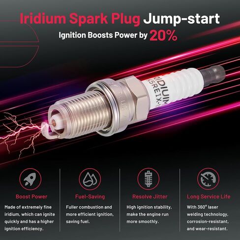 Bdfhyk 4 Ignition Coil Pack UF497 و 4 Iridium Spark Plug 5019 متوافق مع Chevy 2007-2012 Colorado 2.9L L4 ؛ متوافق مع GMC 2007-2012 Canyon 2.9L L4 ملف لـ 12629472 C1558 in Saudi Arabia