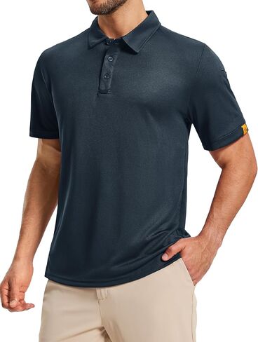 Magcomsen Men's Polo قمصان قصيرة الأكمام الرياضية القمصان الجولف غير الرسمية الجافة رطوبة القميص in Kuwait