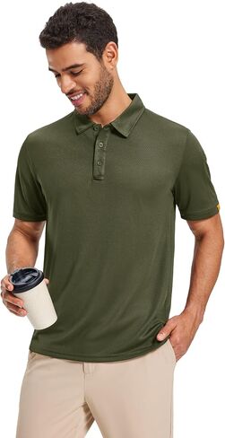 Magcomsen Men's Polo قمصان قصيرة الأكمام الرياضية القمصان الجولف غير الرسمية الجافة رطوبة القميص in Saudi Arabia