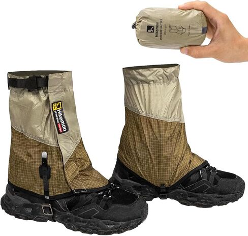 Trail Gaiters, Low Ankle Shoe Gaiters for Hiking Boots, Waterproof Boot Gators Protectors for Walking, Running & Hunting - Keeps Sand, Mud & Debris Out in Saudi Arabia