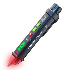 Voltage Tester Pen with Ambient Temperature Display,Non Contact Voltage Tester, Electrical Tester,Live/Null line Tester,Electric Tester with Flashlight,Wire Breakpoint Tester