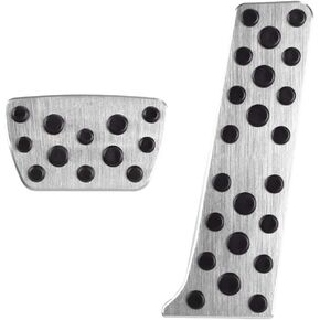 for 2018-2022 Camry Lexus ES/LS,2019-2022 RAV4/ Avalon, 2020-2022 Highlander, 2021-2022 Sienna/Venza, Anti-Slip Foot Pedal Cover Aluminum Brake and Gas Pedal Pad Accessories 2PCS(Black)