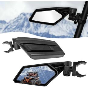 مرايا جانبية UTV لقفص قضيب لف مقاس 1.5 بوصة - 2 بوصة، ومرايا جانبية للرؤية الخلفية UTV مع تصميم قابل للتعديل والطي، متوافقة مع Polaris RZR، Can Am Maverick، Honda Pioneer، Kawasaki Teryx Mule Rhino YXZ in Kuwait