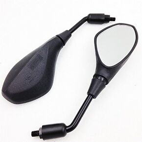 HTTMT MT385-BK Black Rearview mirrors Compatible with Aprilia SR Motard RXV SXV Pegaso Shiver Mana Tuono