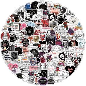 125Pcs Dark Romance Stickers Pack, Cool Aesthetic Trendy Vinyl Waterproof Sticker Decals for Water Bottle,Laptop,Phone,Scrapbooking,Journaling Gifts for Adults Teens Kids for Party Supply Favor Decor