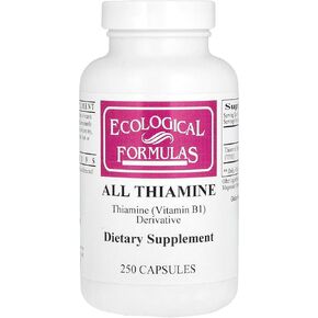 Ecological Formulas All Thiamine, 250 Capsules