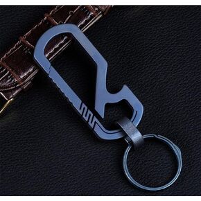 Ultralight Aviation Titanium Anti-Lost Carabiner Multitool Bottle Opener Creative Keychain 26mm Titanium Key Ring