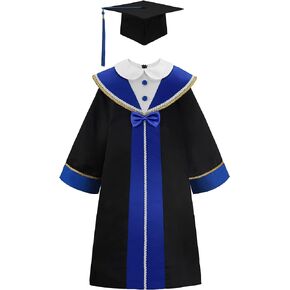 ReliBeauty Kindergarten Graduation Gown and Cap Set for Kids