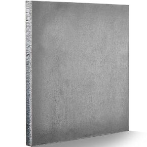 Hot Rolled Steel Plate 1/2" x 8" x 8" Square Flat Metal Plates Weldable Steel Sheet Metal for Industrial Cutting, Gray