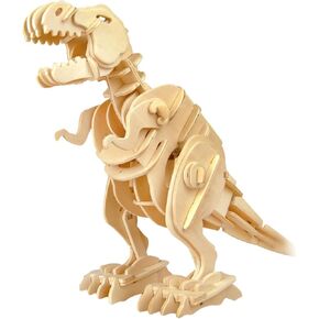 T-Rex Walking & Roaring 3D Wooden Dinosaur Puzzle in Saudi Arabia
