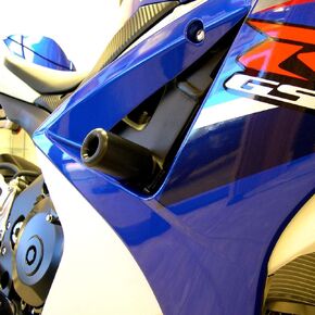 Shogun Suzuki GSXR1000 GSXR 1000 2007 2008 Black No Cut Frame Sliders - 750-5319 - MADE IN THE USA