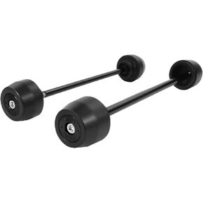 Xitomer Front and Rear Fork for DR650 Sliders Wheel Protector Front and Rear Axle Slider Crash Pads DR650 DR650SE 1996-2022 Frame Sliders/Sliders Crash Protector (Black)
