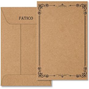 Seed Envelopes 2 1/4 x 3 1/2 Inches Coin Envelopes 100 Pack #1 Kraft Paper Envelopes for Seeds, Coins, Cards, Keys, Wage, Stamp Collection, and Small Gifts