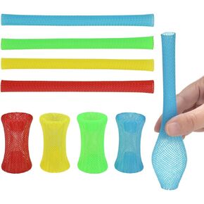 LZLRUN 40PCS Cat or Kitten Spring Colorful Fun Tube Boinks Finger Trap Kids Fidget Toy Novelty Party Bag Xmas Stocking Filler