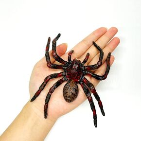 Giant Realistic Spider, Fake Spider, Spider Action Model Lifelike Insect Toy Figures, Halloween Prank Props Party Supplies