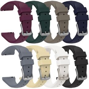 FitTurn 8-Pack Narrow Design Bands Compatible with Cubitt CT4/CT2 Pro GPS Smart Watch Silicone Quick Release Waterproof Soft Straps for Cubitt CT4/CT2 Pro GPS Watch for Men Women