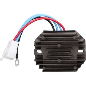 Tractor Rectifier,12V Voltage Regulator Rectifier Replacement, Aluminum Alloy Voltage Rectifier, 205-4 J5025 Compatible with Massey Ferguson RS5107
