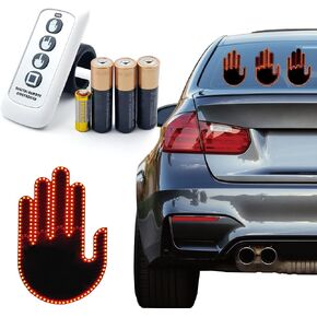 ضوء إيماءات السيارة مع جهاز التحكم عن بعد - ضوء إصبع اليد LED الجديد، أشياء مضحكة للسيارة، أدوات وإكسسوارات LED مضحكة للسيارة in Kuwait