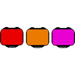 Kase Set of 3 Clip-in Underwater/Black & White Optical Glass Filters Red Orange Purple Dedicated for Full Frame Sony Alpha Camera