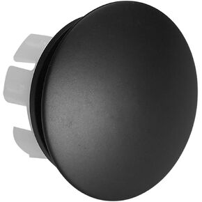 BWE Sink Basin Trim Overflow Ring Cover Black Bathroom Vessel Vanity Basin Bath Sink Brass Insert in Hole Round Caps Double