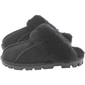 Millffy Unisex Comfy Sheepskin Leather Slippers Women's Handmade Wool cuff slippers Shoes for Men Indoor/Outdoor