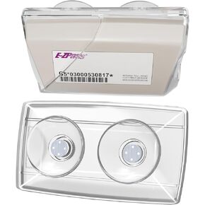 EZ Pass Holder for Windshield. Ezpass Holder with Strong Suction Cups. Toll Pass Transponder iPass Holder.