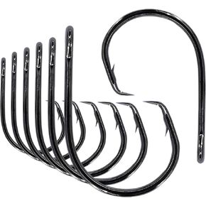 Inline Circle Hook Wide Gap Fishing Hooks High Carbon Steel Wide Gap Fishing Hooks Extra Sharp Fish Hooks for Freshwater Saltwater Fishing 10pcs/25pcs