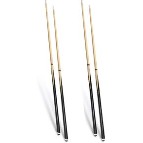 Billiard House Cue Sticks Pool Cues 4-Piece Billiard Tips 13mm House Bar Billiard Cue Sticks Hardwood Cues Set of 4