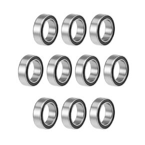 uxcell MR74-2RS Deep Groove Ball Bearings 4mm x 7mm x 2.5mm Double Sealed Chrome Steel P6(ABEC3) 10pcs