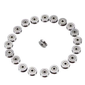 20pcs V623ZZ V Groove Ball Bearing Pulley V Groove Angle 90° for Rail Track Linear Motion System