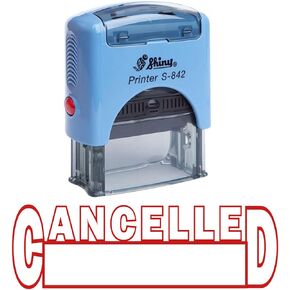 Cancelled Self Inking Rubber Stamp Custom Shiny Office Stationary Stamp