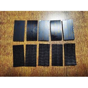 QDiShi Dual Lock Fastener 1in x 2in 10Pcs Heavy Duty Mounting Tape, Interlocking Tape for EZ Pass Mounting Tape for Indoor and Outdoor -Black