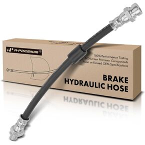 A-Premium Rear Outer Brake Hydraulic Hose Compatible with Select Mitsubishi Models - Lancer 2008-2015, Outlander 2008-2015, Outlander Sport 2011, Naturally Aspirated - Replace# 4650B627