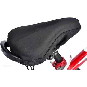 Soft Child Bike Saddle Gel Seat Cushion Pad Breathable Cycling Kids Bicycle Saddle Cover 9"x6" for Most Children Bicycle Tricycle Banlance Bike (Pink)
