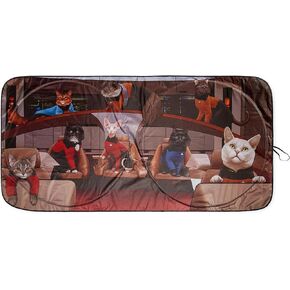 Star Trek: The Next Generation Cats Sunshade for Car Windshield | 64 x 32 Inches