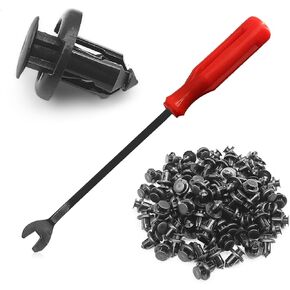 100PCS 10mm Nylon Front Bumper Push-Type Retainer Clips Remover for Honda and Acura 91503-SZ3-003