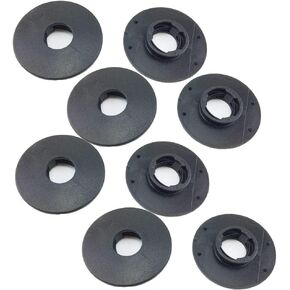 JIFFYYNY 4 Car Floor Mat Carpet Clips Anti-Slip Fixing Round Clamps Retainers for Chrysler Jeep Cadillac