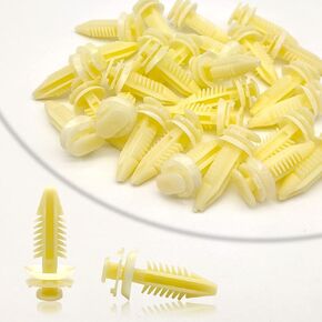 50Pcs Door Trim Panel Retainers Clips Compatible with GM SUV Pickup Truck Chevy 15545202 Fender Fastener Rivet Push Clips