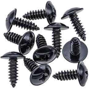 Rexka 10pcs Fender Liner Screws 12493-06207B Compatible with Hyundai Kia Accent Azera Elantra Sonata Tucson Veloster Veracruz Amanti Forte Optima Rondo Sorento Soul Spectra Spectra5 Sportage